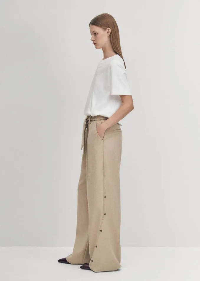 Abbie Beige Trousers Women ALOHAS Pants