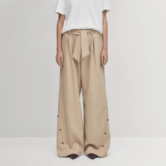 Abbie Beige Trousers Women ALOHAS Pants