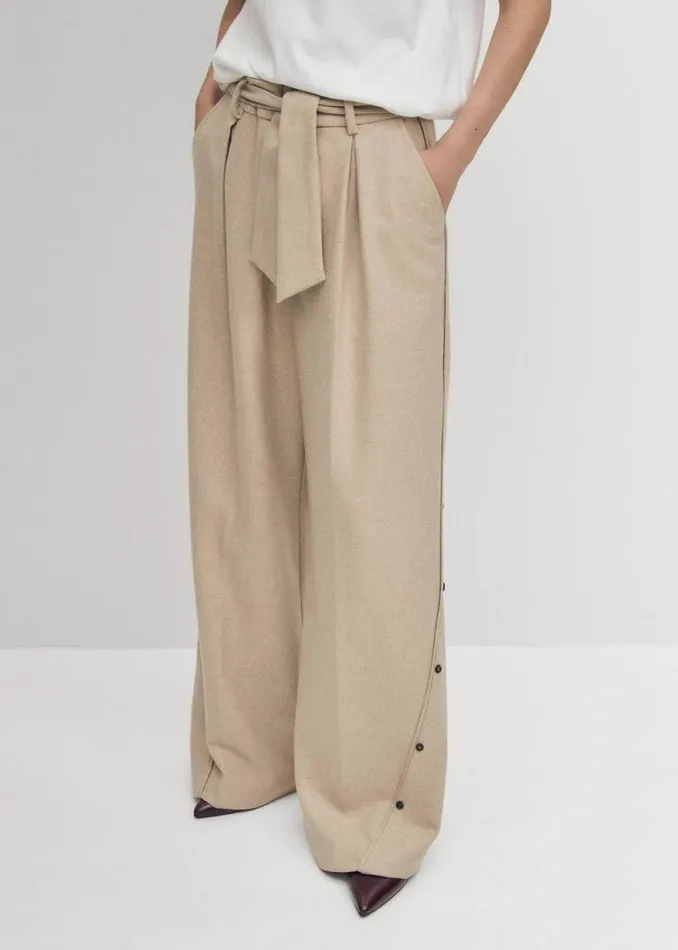 Abbie Beige Trousers Women ALOHAS Pants