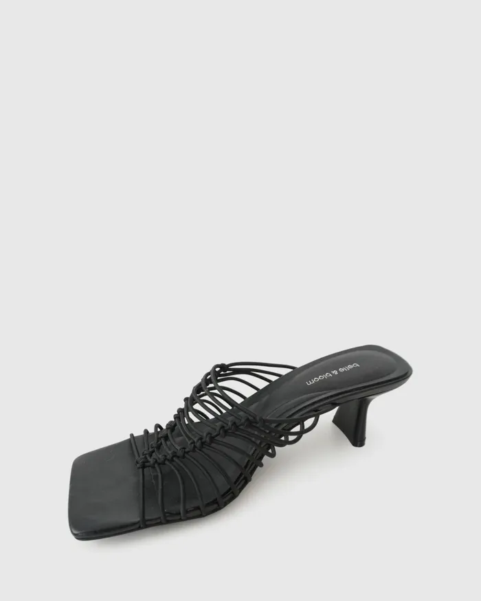 About Last Night Strappy Heel 8211 Black Women Shoes Belle and Bloom