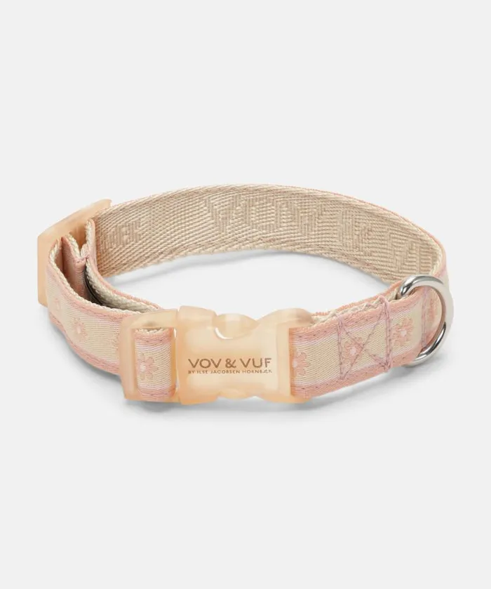 Accessories Ilse Jacobsen Vov and Vuf Dog Collar W Flowers 8211 Soft Coral