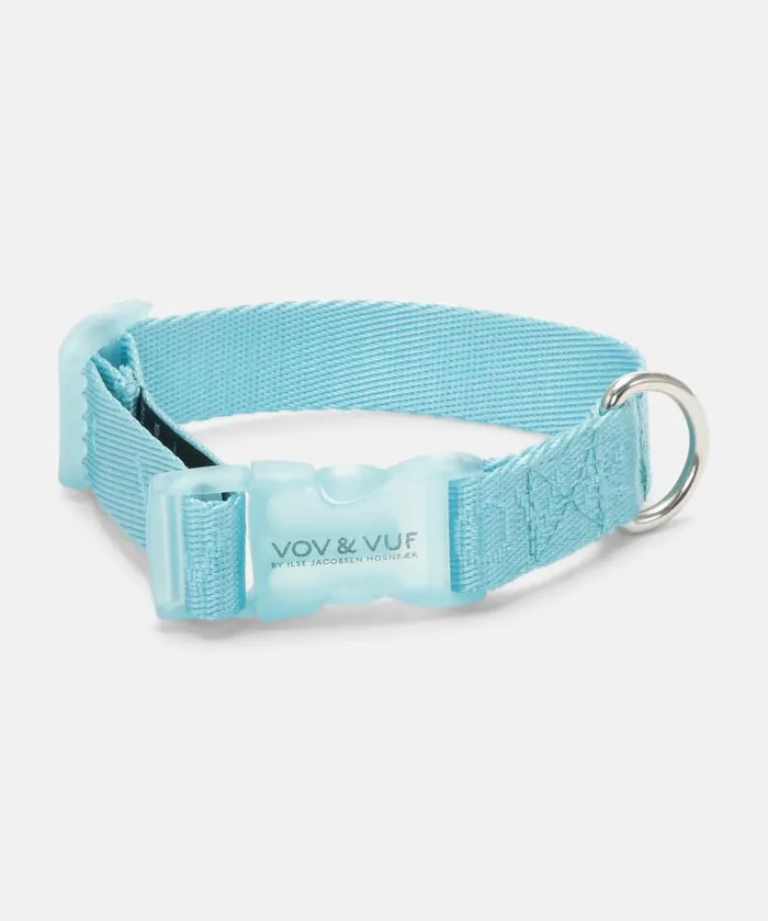 Accessories Ilse Jacobsen Vov and Vuf Dog Collar With Logo 8211 Aqua
