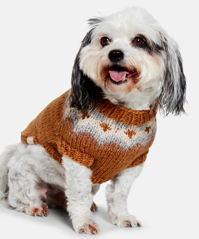 Accessories Ilse Jacobsen Vov and Vuf Dog Knit MediumLarge 8211 Rust