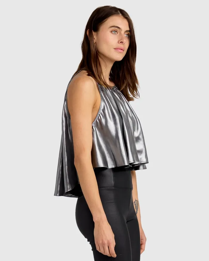 Addicted To You Trapeze Top 8211 Gunmetal Women Tops Belle and Bloom