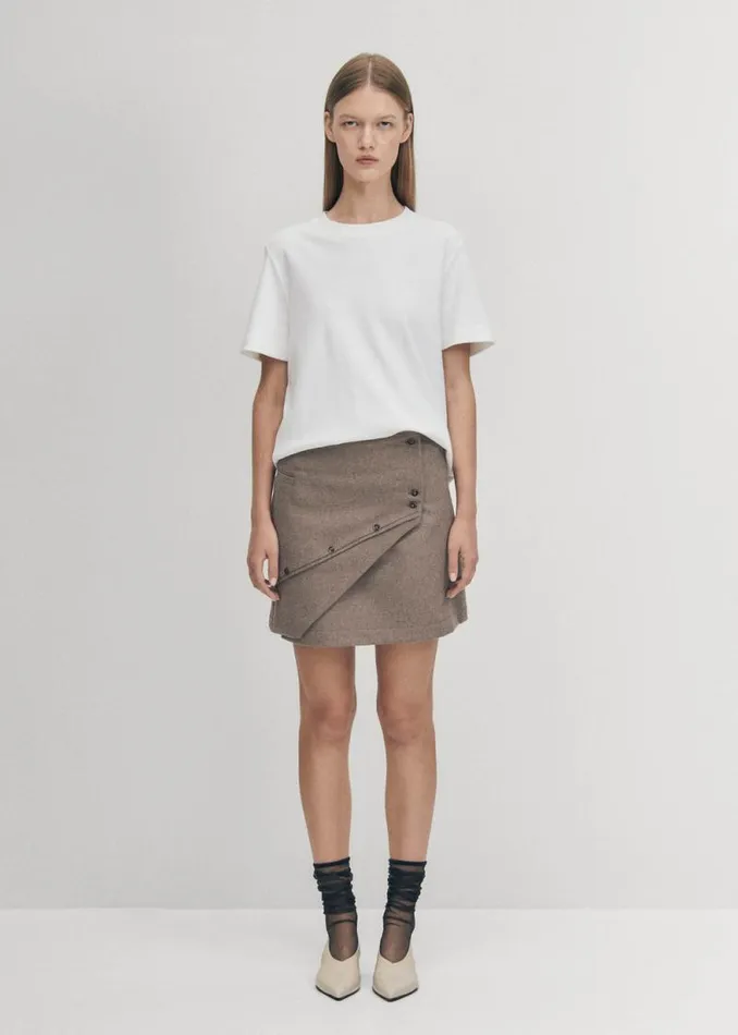Adela Taupe Skirt Women ALOHAS Skirts