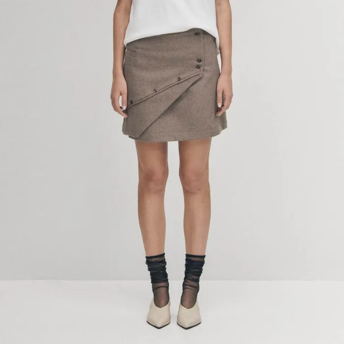 Adela Taupe Skirt Women ALOHAS Skirts