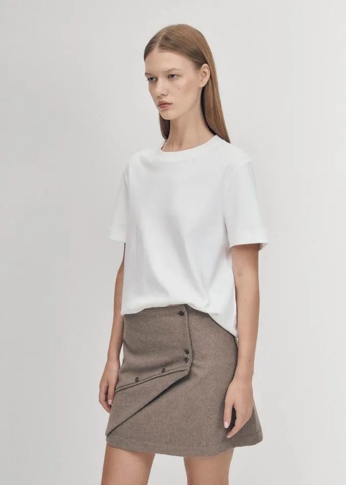 Adela Taupe Skirt Women ALOHAS Skirts