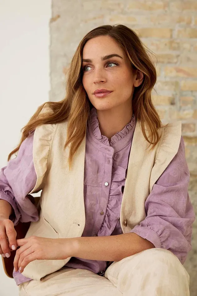 AIKO VEST 16120 191 Sand 191 Women IN FRONT SALE