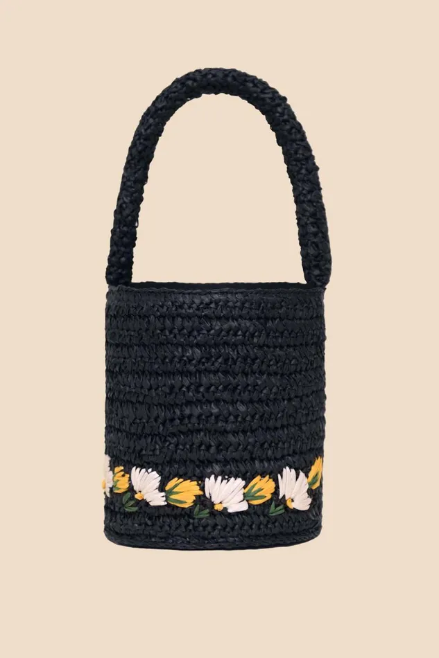 Ailish Navy Embroidery Women RIXO Bags