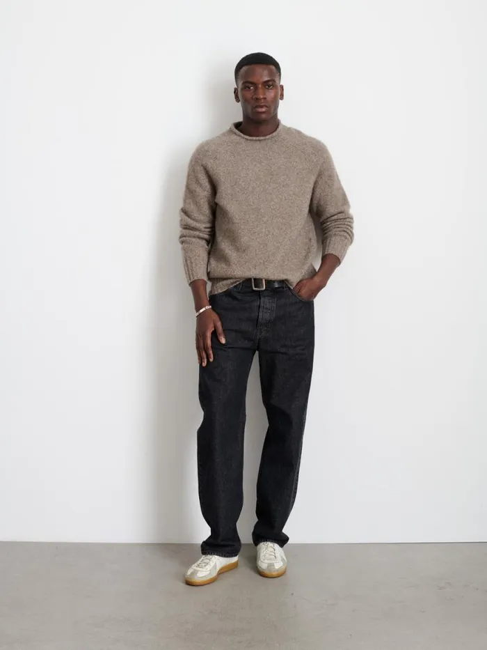 Alex Mill Alex Rollneck Sweater In Alpaca Chestnut Men Sweaters Sweatshirts