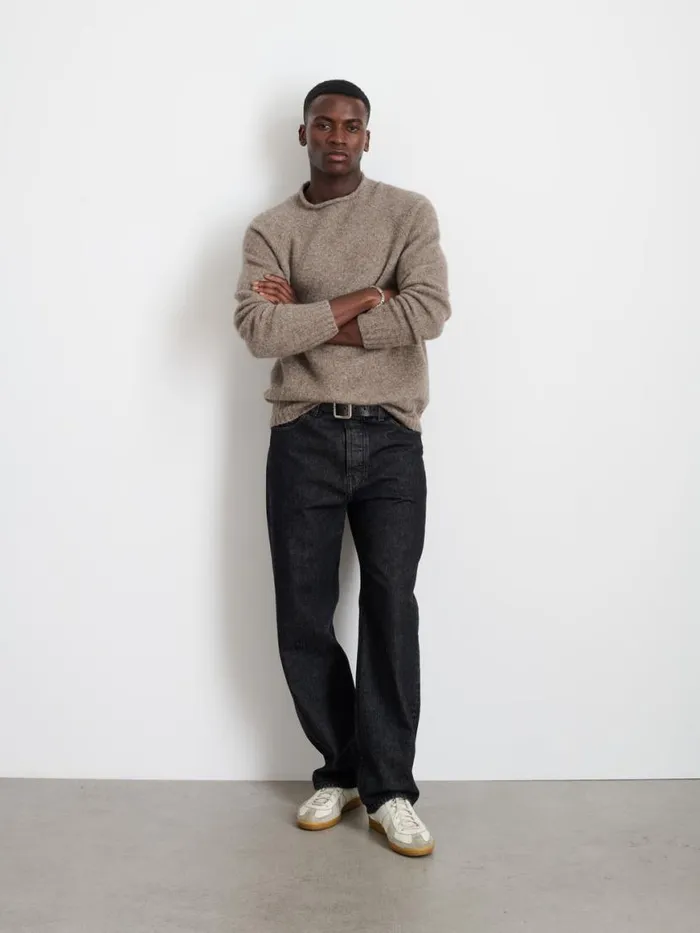 Alex Mill Alex Rollneck Sweater In Alpaca Chestnut Men Sweaters Sweatshirts