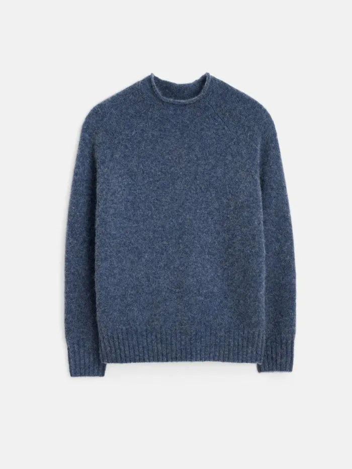 Alex Mill Alex Rollneck Sweater In Alpaca Heather Storm Men Sweaters Sweatshirts