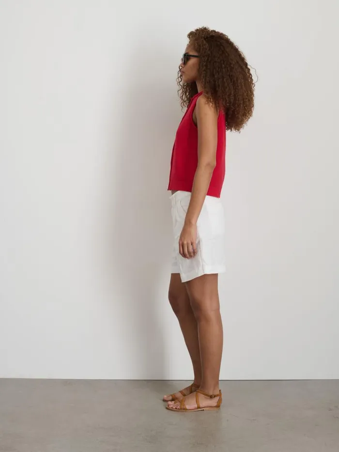 Alex Mill Bridget Vest In Cotton Tomato Women Sweaters