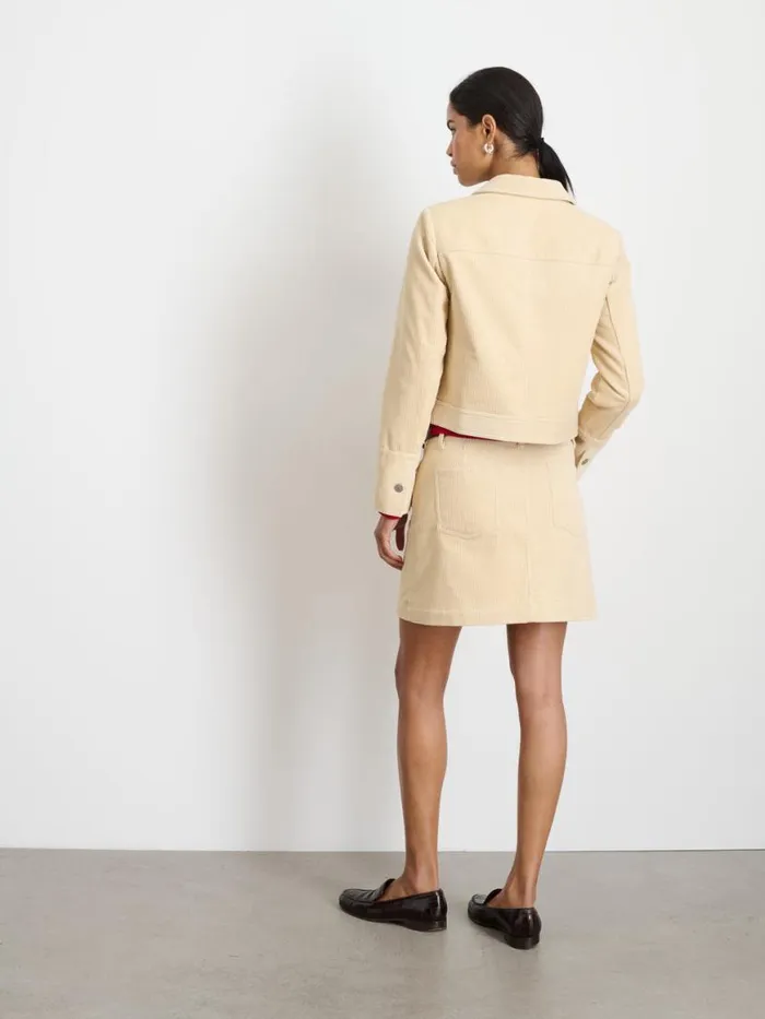 Alex Mill Camden Skirt In Corduroy Light Bone Women Set Dressing