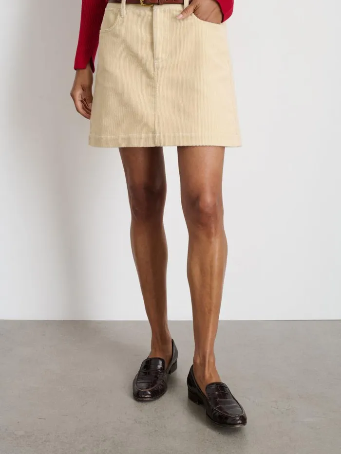 Alex Mill Camden Skirt In Corduroy Light Bone Women Set Dressing