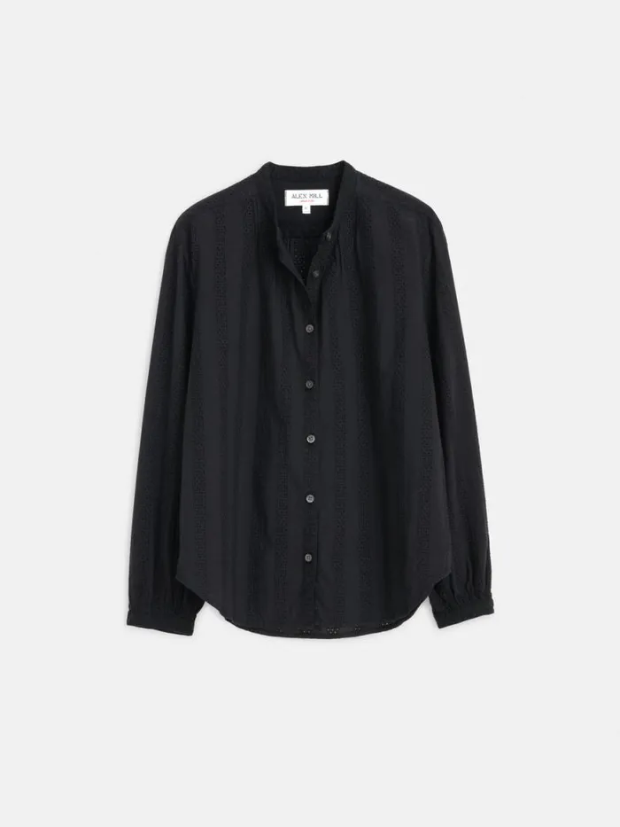 Alex Mill Cari Top Black Women Shirts Tops