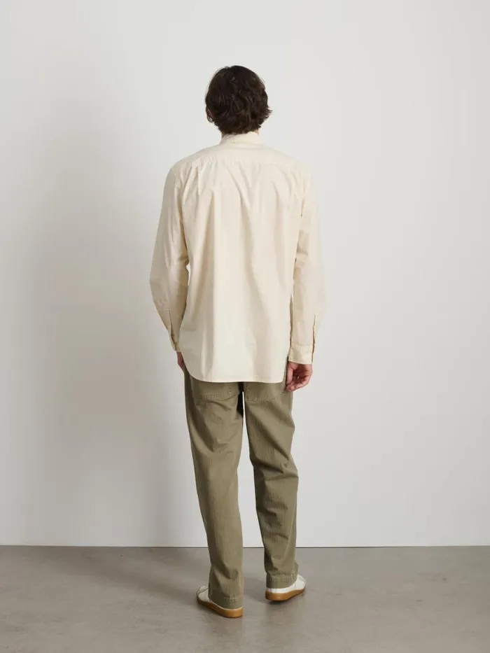 Alex Mill Easy Shirt In Cotton Poplin Stone Men Shirts