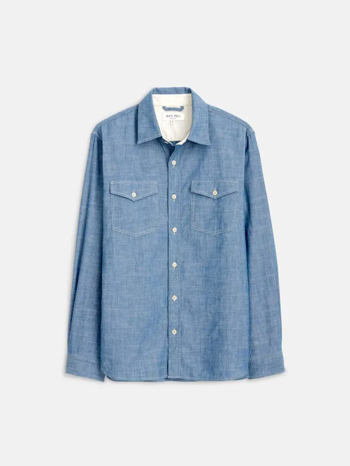 Alex Mill Fred Shirt In Chambray Men Denim