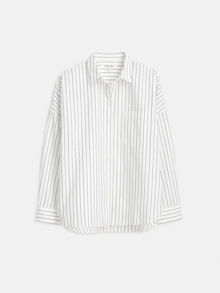 Alex Mill Jo Shirt In Striped Paper Poplin Women Shirts Tops