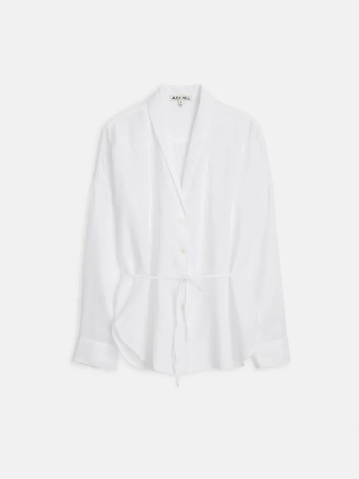 Alex Mill Karlie Shirt In Cotton Voile White Women Shirts Tops
