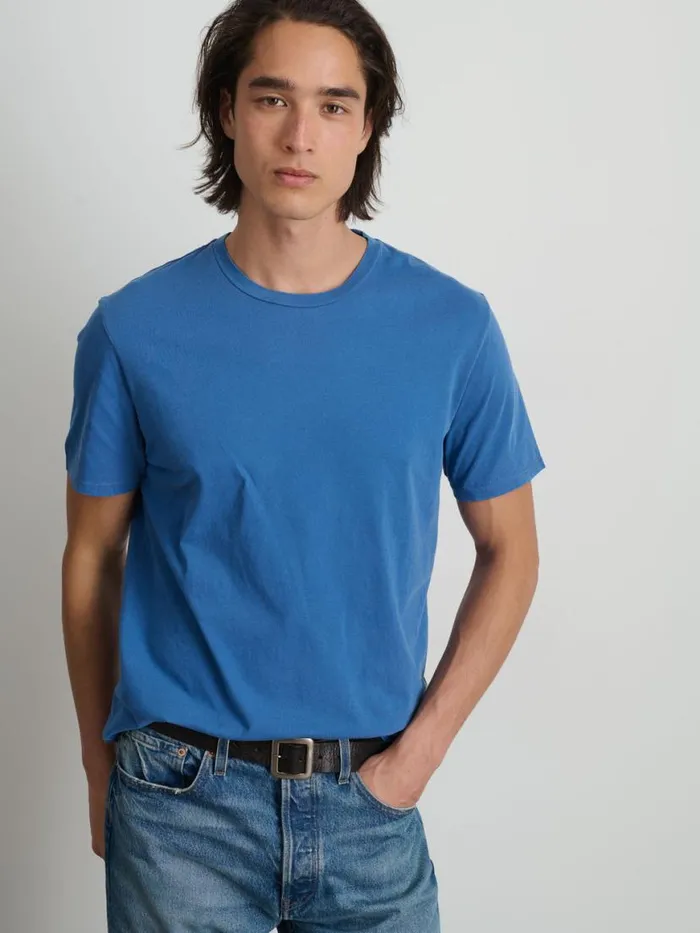 Alex Mill Lightweight Mercer Tee Blue Men Tees Polos