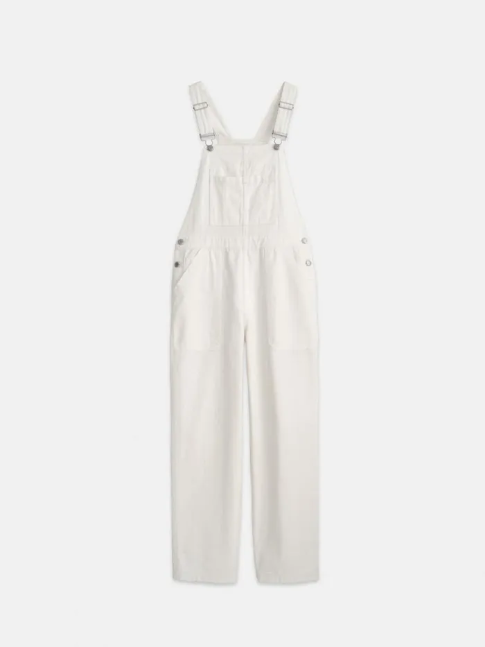 Alex Mill Lili Overall In White Denim White Women Denim