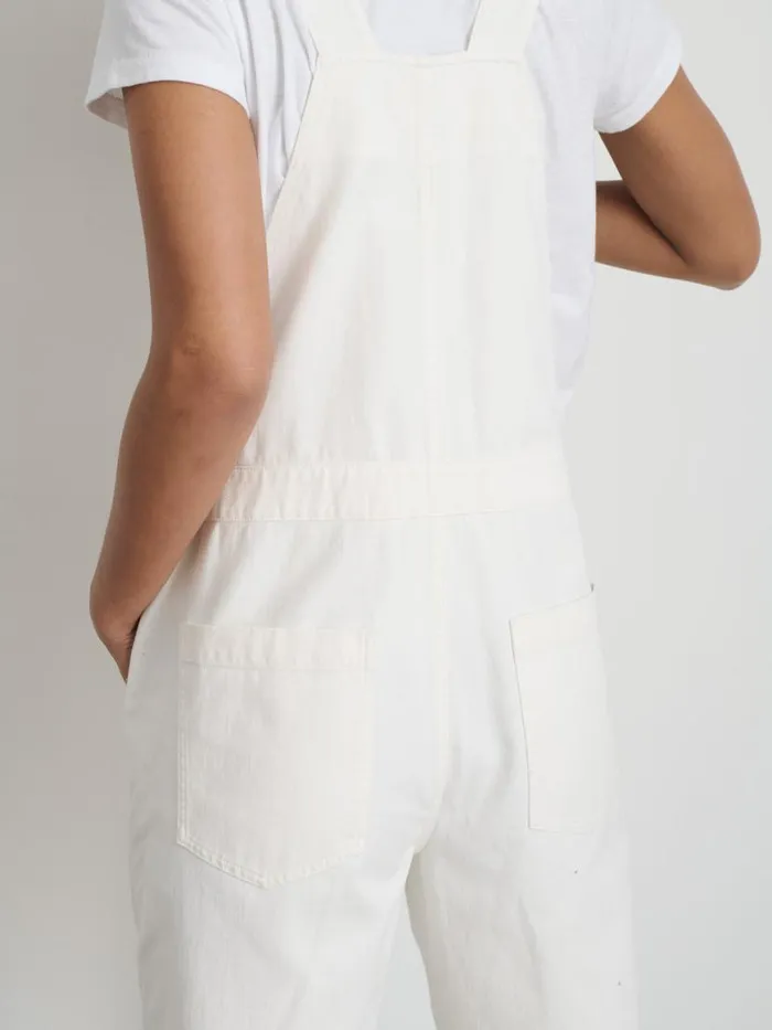 Alex Mill Lili Overall In White Denim White Women Denim