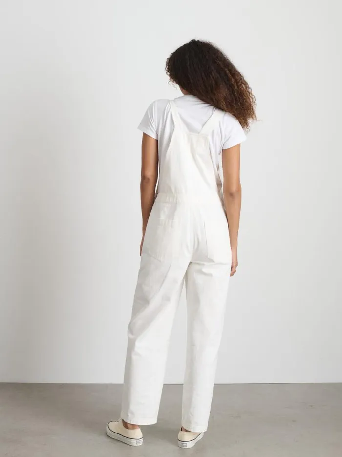 Alex Mill Lili Overall In White Denim White Women Denim