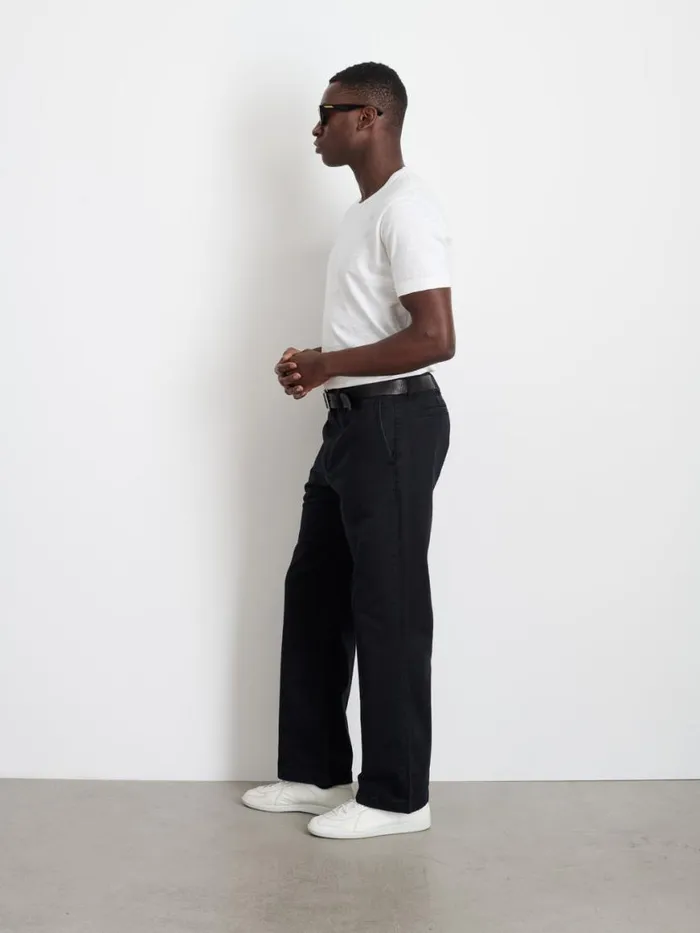 Alex Mill Long Inseam Straight Leg Pant In Vintage Washed Chino Washed Black Men Suiting Blazers