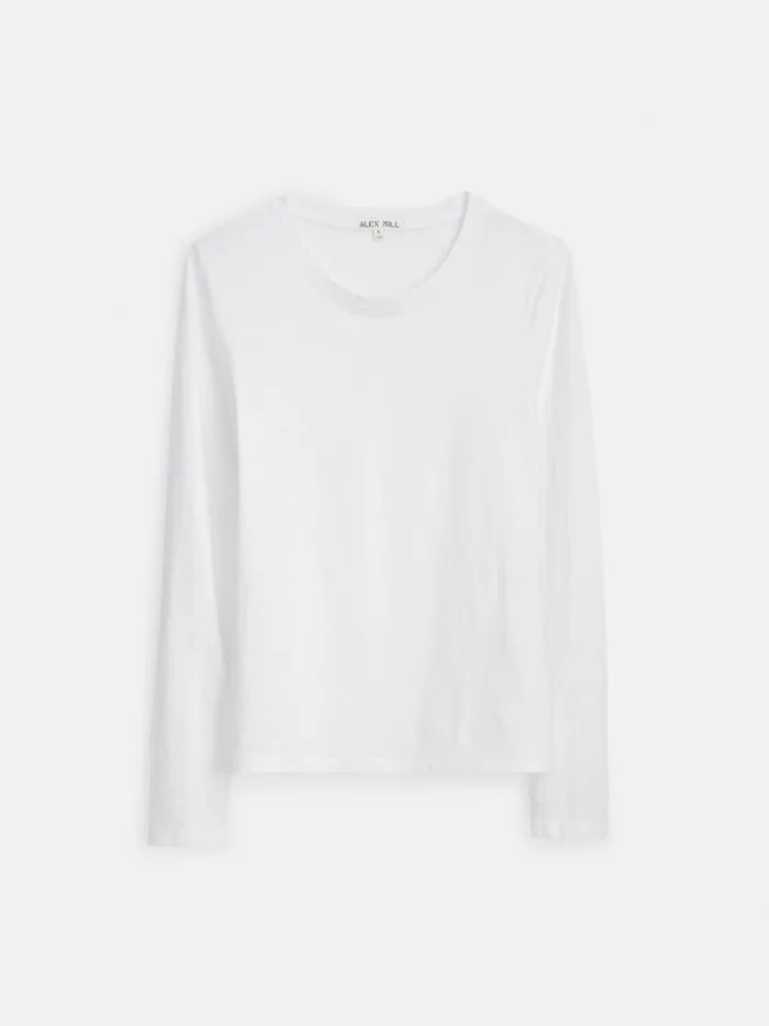 Alex Mill LongSleeve Prospect Tee White Women Tees Tanks