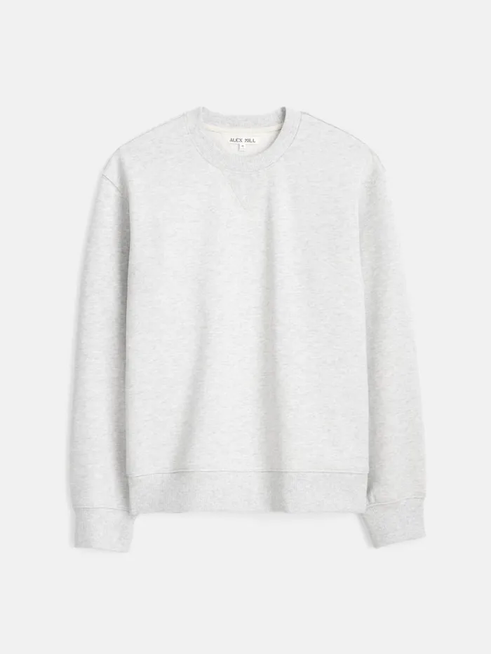 Alex Mill Marlon Sweatshirt In Cotton Fleece Light Heather Grey Men Sweaters Sweatshirts Alex Mill Marlon Sweatshirt In Cotton Fleece Light Heather Grey Men Sweaters Sweatshirts