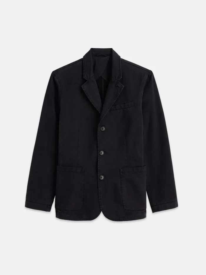 Alex Mill Mill Blazer In Vintage Wash Chino Washed Black Men Suiting Blazers