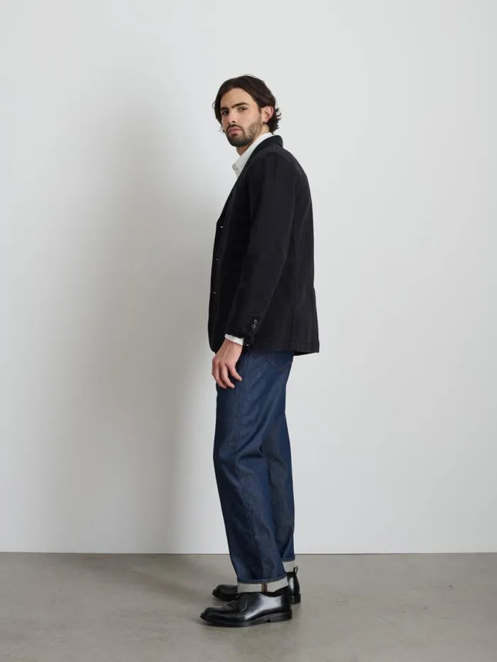 Alex Mill Mill Blazer In Vintage Wash Chino Washed Black Men Suiting Blazers