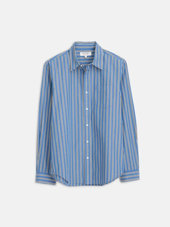Alex Mill Mill Shirt In Halo Stripe Blueivory Men Shirts