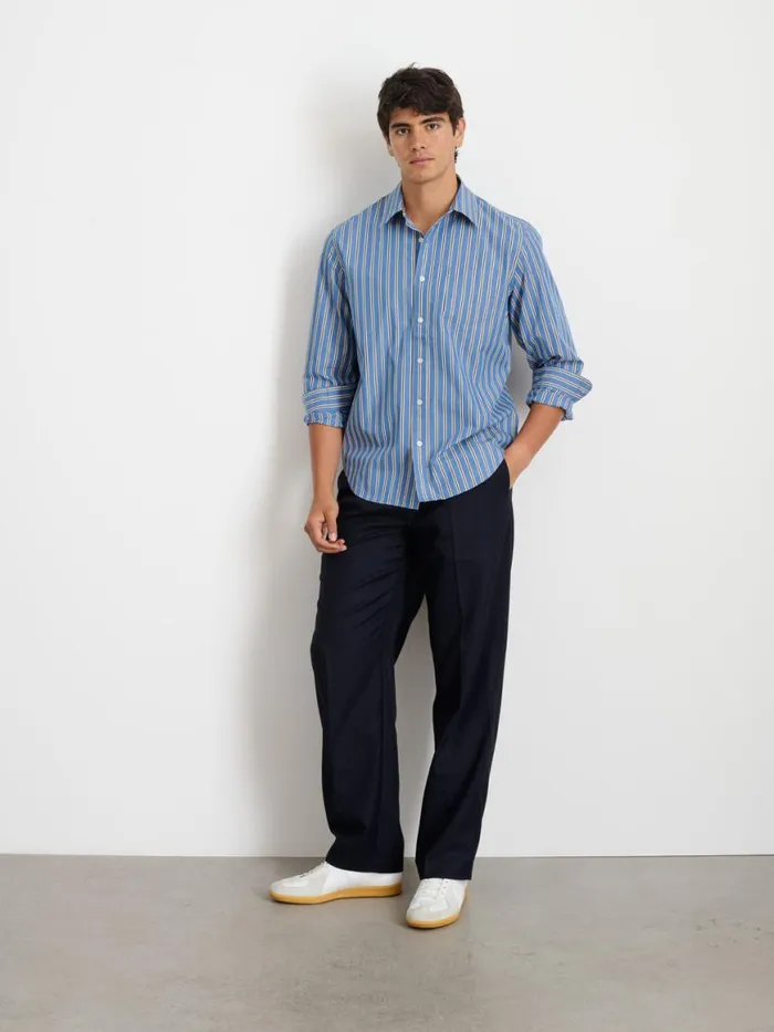 Alex Mill Mill Shirt In Halo Stripe Blueivory Men Shirts