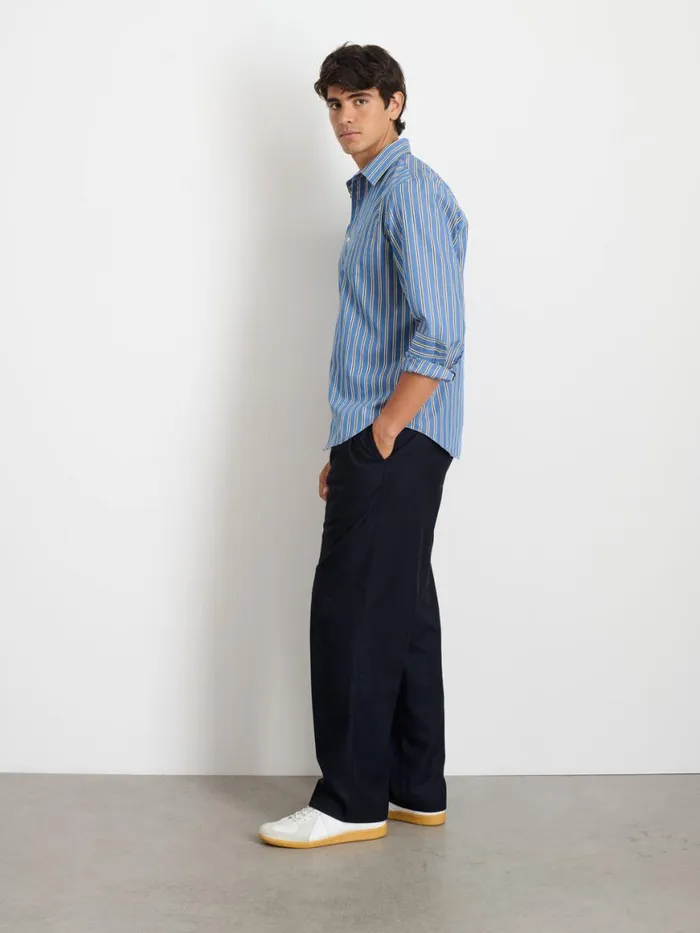 Alex Mill Mill Shirt In Halo Stripe Blueivory Men Shirts