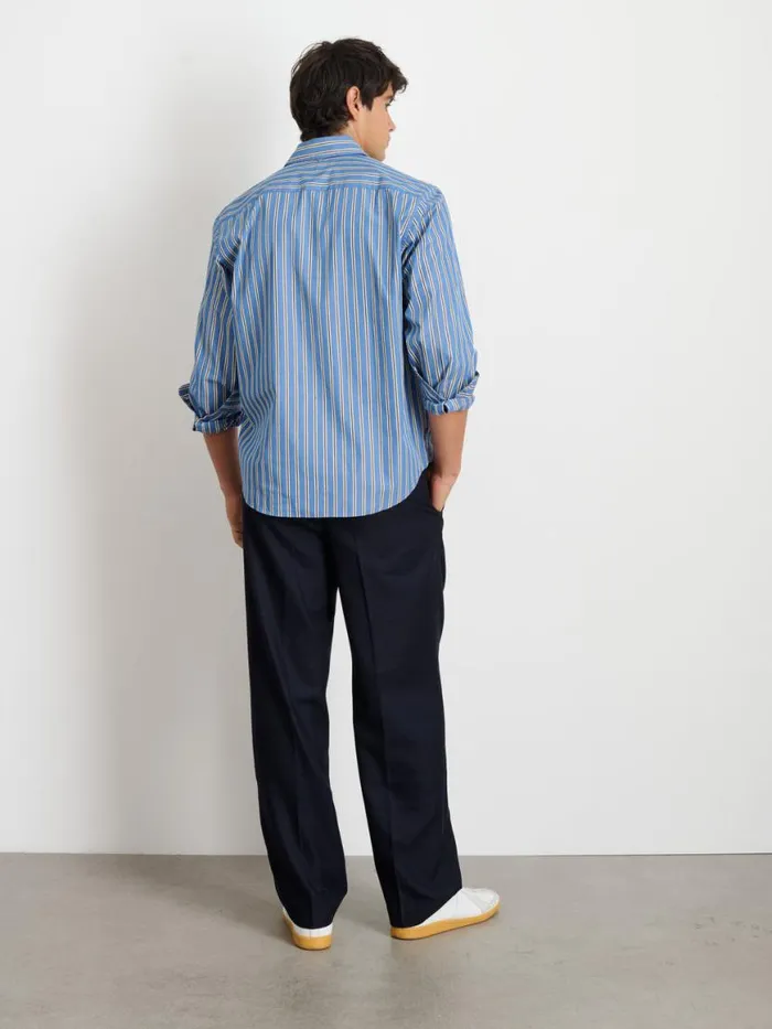 Alex Mill Mill Shirt In Halo Stripe Blueivory Men Shirts