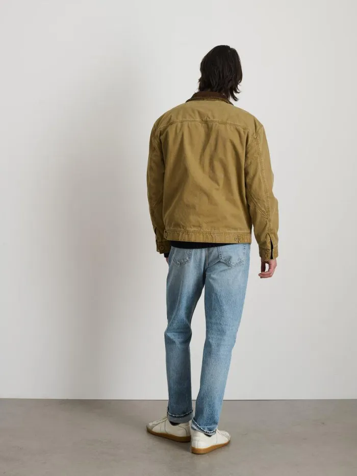 Alex Mill Miller Zip Jacket In Canvas Khaki Men Jackets Coats