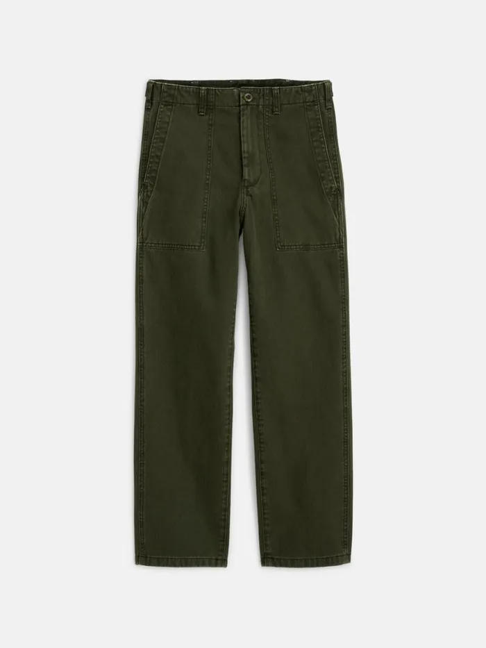 Alex Mill Neil Pant In Herringbone Military Olive Women Pants