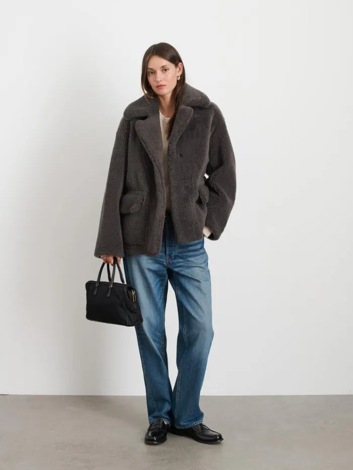 Alex Mill Owen Barry X Alex Mill Shearling Tansy Jacket Women Jackets Outerwear