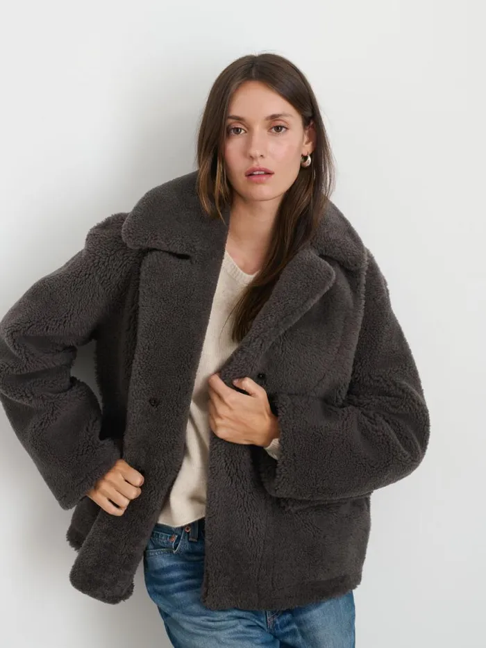 Alex Mill Owen Barry X Alex Mill Shearling Tansy Jacket Women Jackets Outerwear