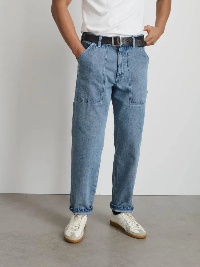 Alex Mill Painter Pant In Vintage Wash Denim Vintage Wash Men Pants