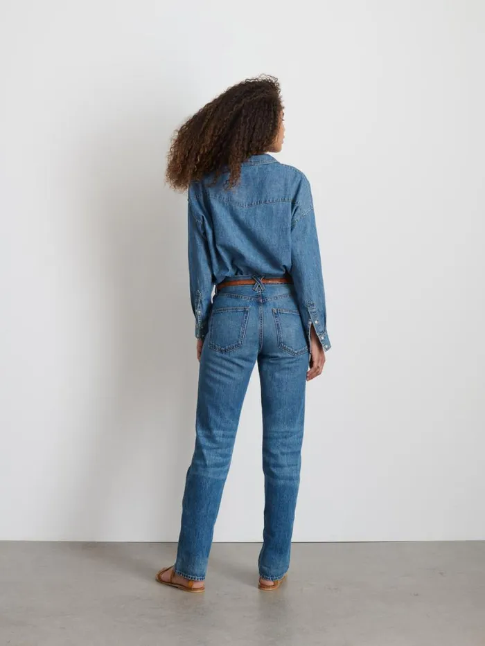Alex Mill Santa Fe Shirt In Denim Santa Fe Medium Wash Women Shirts Tops