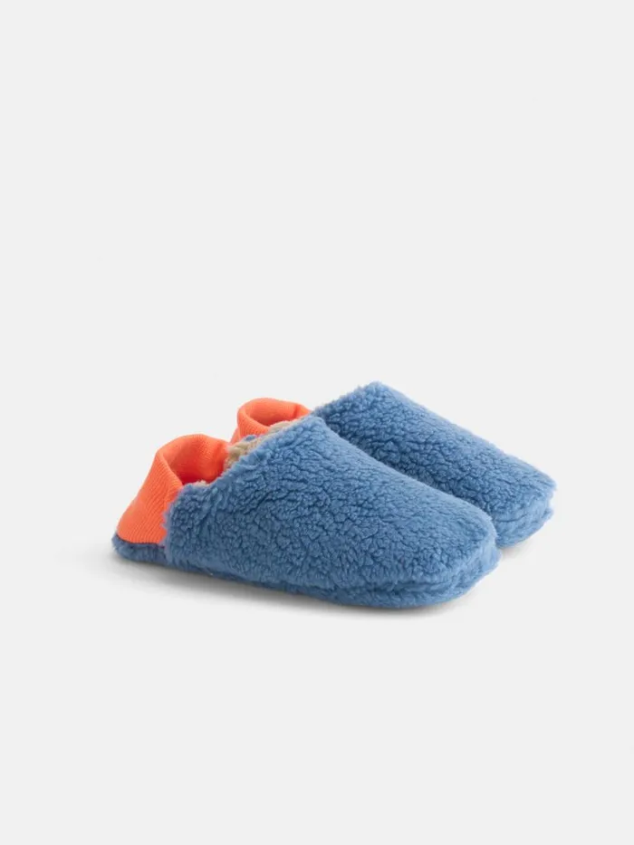 Alex Mill Sherpa House Shoes Blue Women Pajamas Slippers