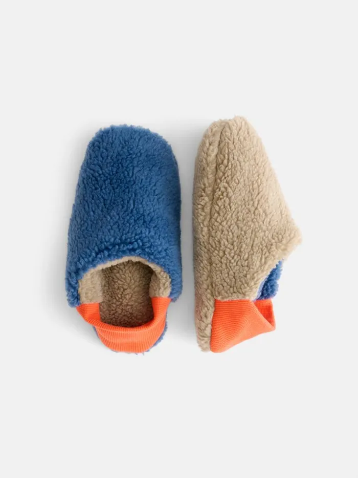 Alex Mill Sherpa House Shoes Blue Women Pajamas Slippers