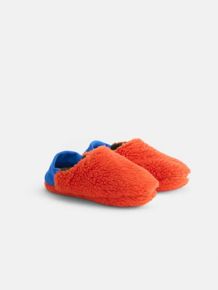 Alex Mill Sherpa House Shoes Orange Men Pajamas Slippers