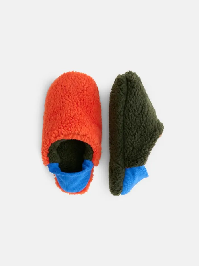 Alex Mill Sherpa House Shoes Orange Men Pajamas Slippers
