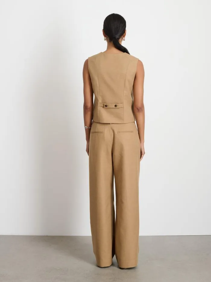 Alex Mill Soho Vest In Wool Camel Women Shirts Tops Alex Mill Soho Vest In Wool Camel Women Shirts Tops
