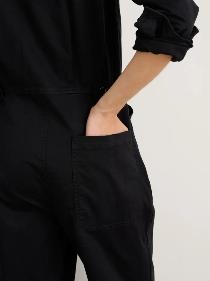 Alex Mill Standard Jumpsuit In Cotton Twill Black Women Jumpsuits