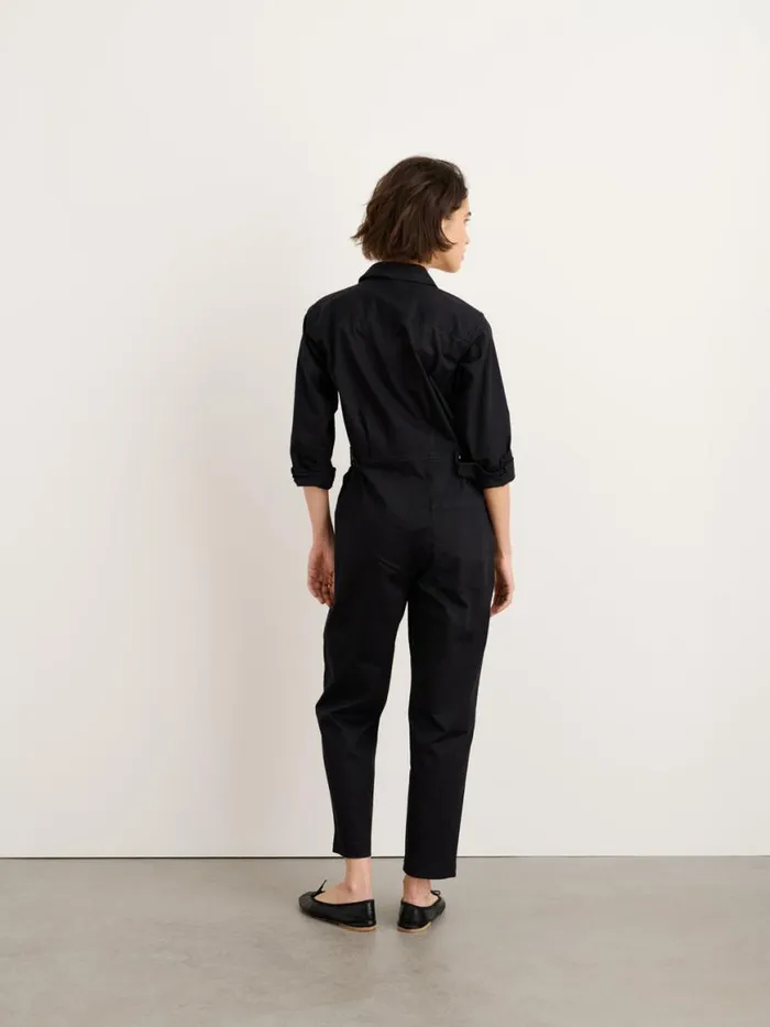 Alex Mill Standard Jumpsuit In Cotton Twill Black Women Jumpsuits